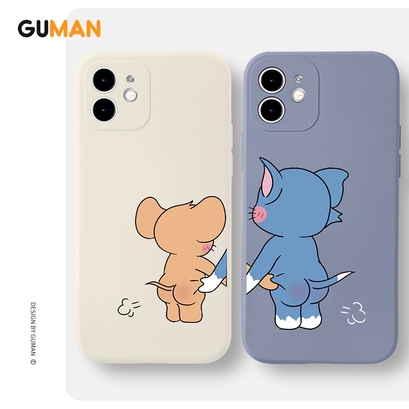 Ốp lưng GUMAN ngộ nghĩnh cặp đôi dễ thương đẹp cho iPhone 14 13 12 11 Pro Max SE 2020 X XR XS 8 7 6S 6 kute XYB387
