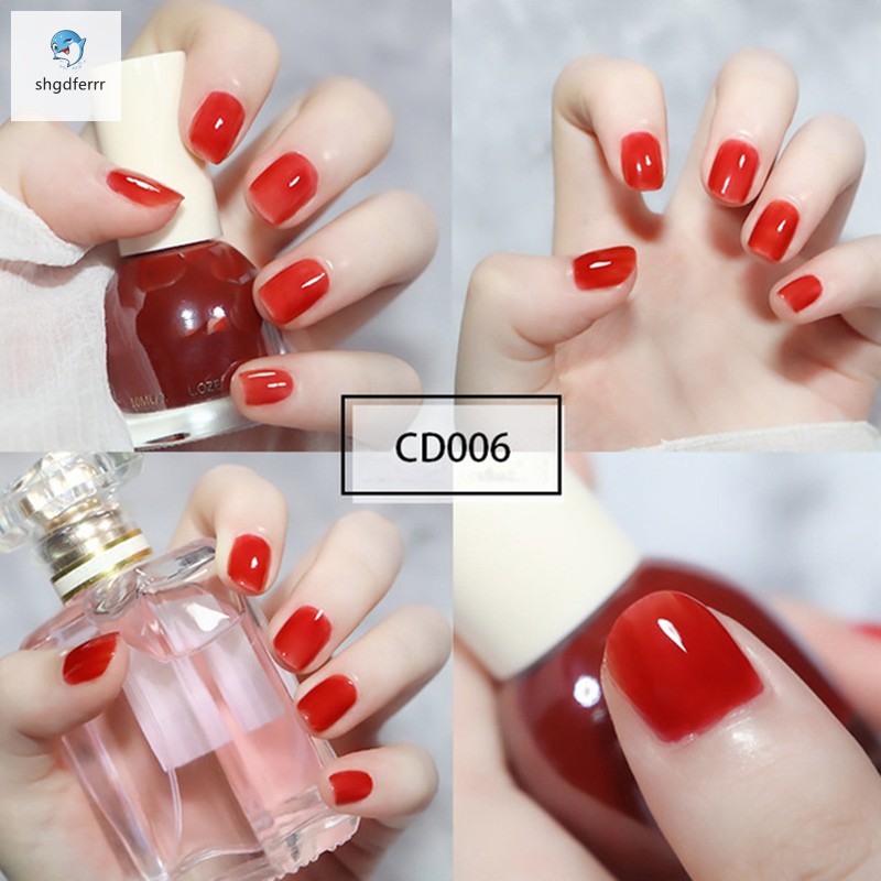 #Nail polish# 10 ML Sơn móng tay đẹp an toàn các màu đơn giản màu đen màu hồng dễ thương nhám bóng nhũ