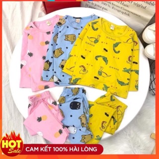 Bộ cotton dài tay cho bé gái và bé trai