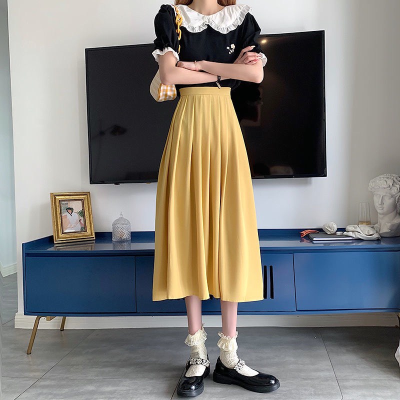 Chân Váy Dài Xếp Ly Khoác Sườn | Smide Clothing