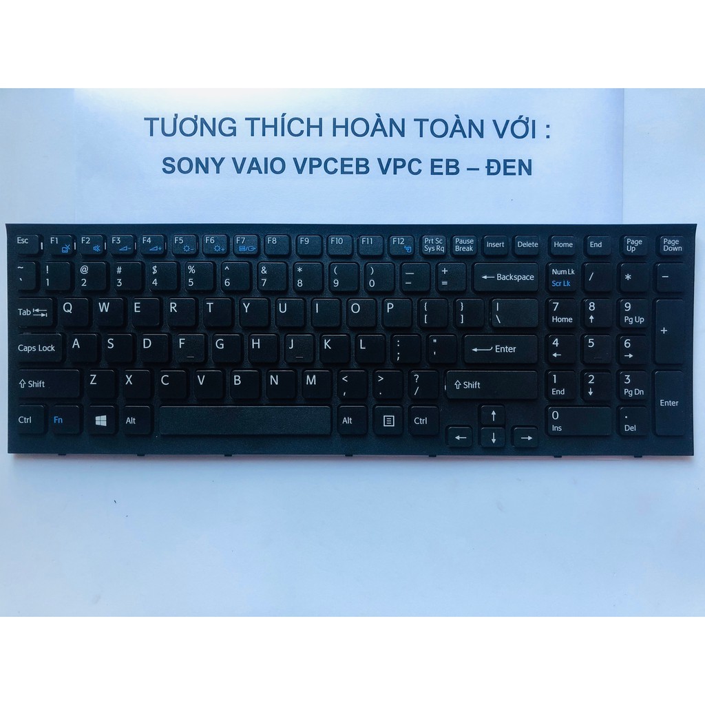 Bàn Phím Laptop SONY Vaio VPCEB VPC-EB Đen Hàng Mới 100% Bảo Hành 12 Tháng Toàn Quốc