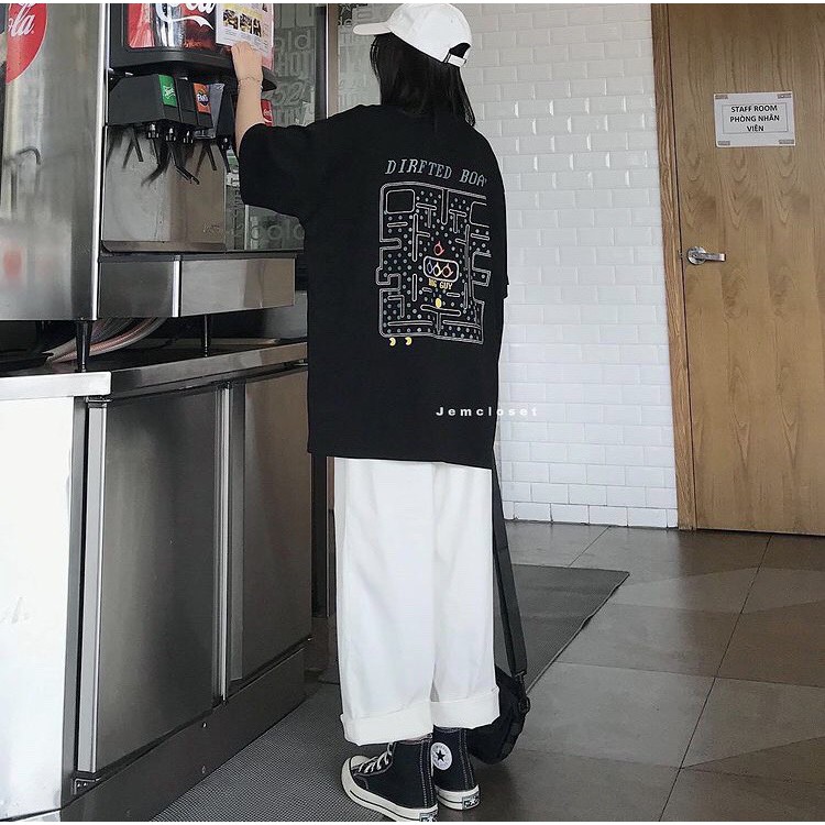 Áo Phông Nam Nữ Tay Lỡ Form Rộng Đẹp Giá Rẻ Cổ Tròn Màu Đen / Áo Phông Unisex ATS4 | BigBuy360 - bigbuy360.vn