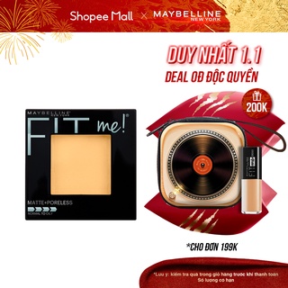 [Mã FMCGMALL giảm 8% đơn 250K] Phấn Phủ Mịn Nhẹ Kiềm Dầu Fit Me Matte Poreless Powder Maybelline New York 8.5g