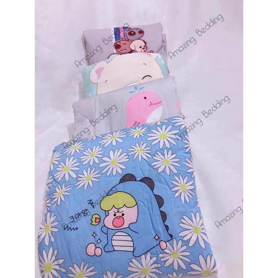 Chăn lụa trần bông cho bé thoáng mát dài 1m2-1m5.