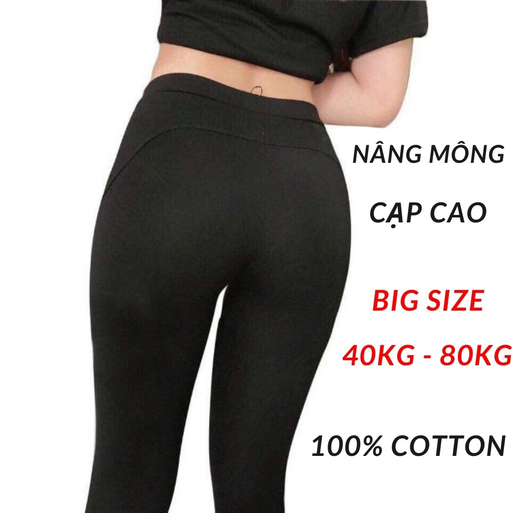 Quần Legging Nữ Cạp Cao Nâng Mông Asos Siêu Co Giãn Bigsize 40kg - 80kg