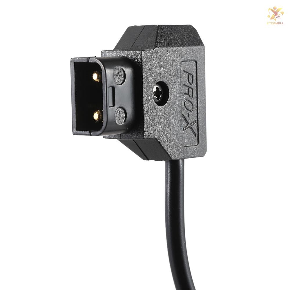 E&T D-Tap 2 Pin Male Connector to DC 5.5 * 2.5mm Plug Power Cord Cable for BMCC BMPC DSLR Rig Power