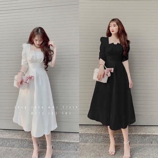 Đầm dự tiệc bigsize 50 đến 90kg( đầm đi tiệc đỏ đen trắng )