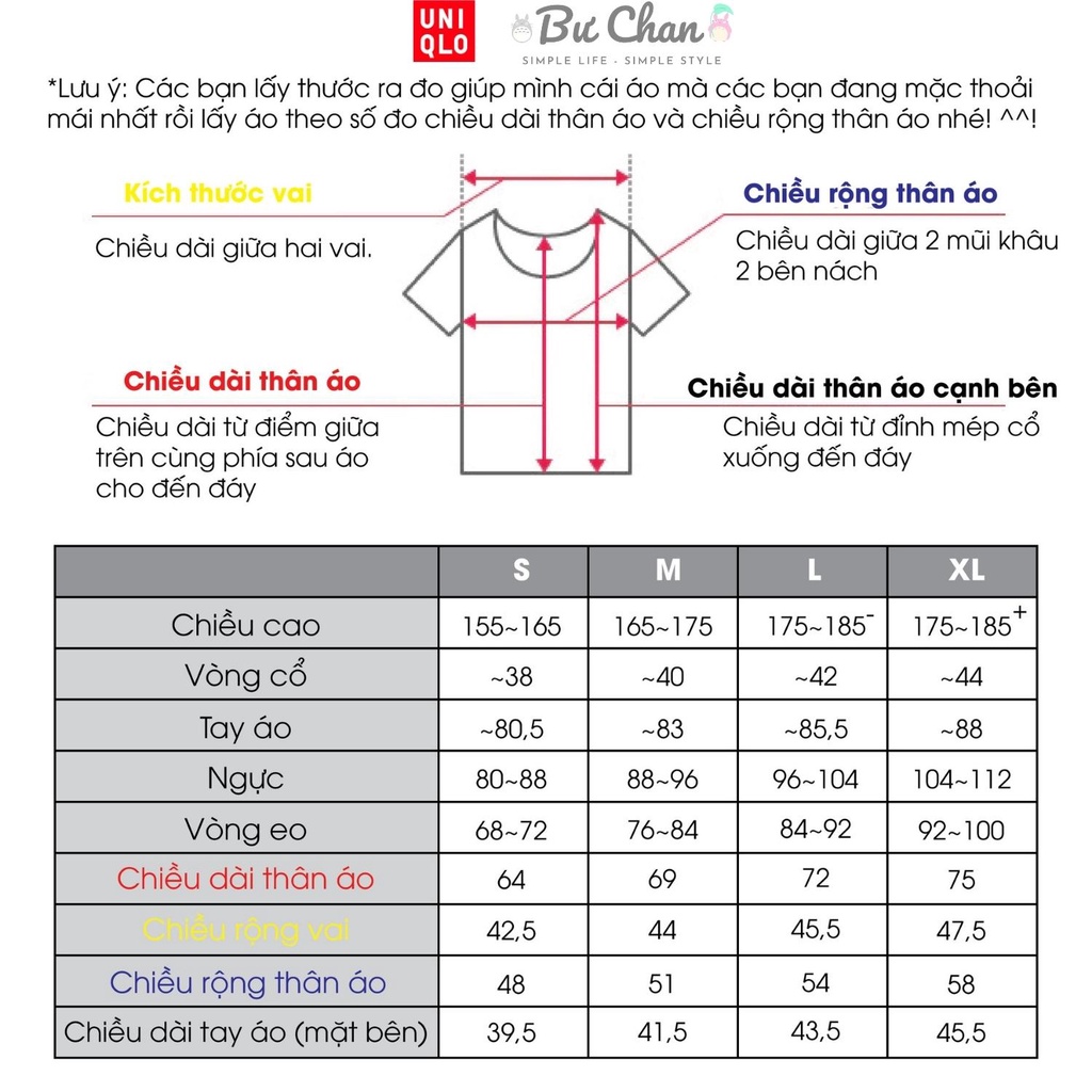 Áo thun UNIQLO Nam/Nữ cổ V ❤️