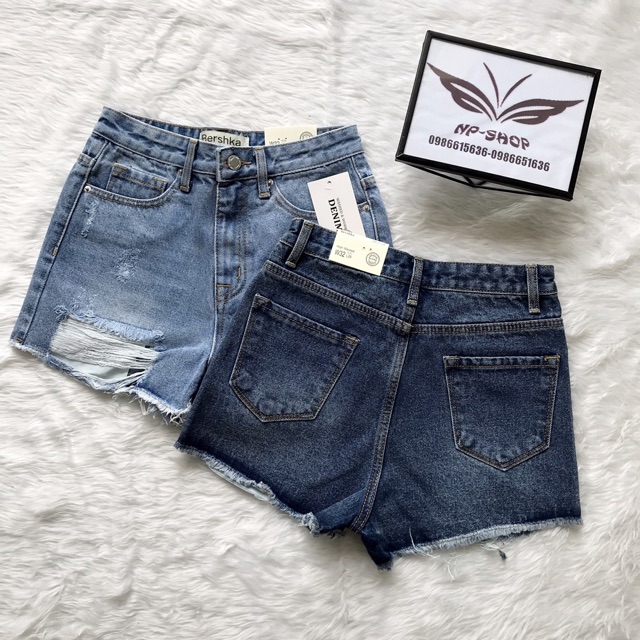 Quần shortjean nữ kiểu rách to/ nhạt, đậm/vnxk