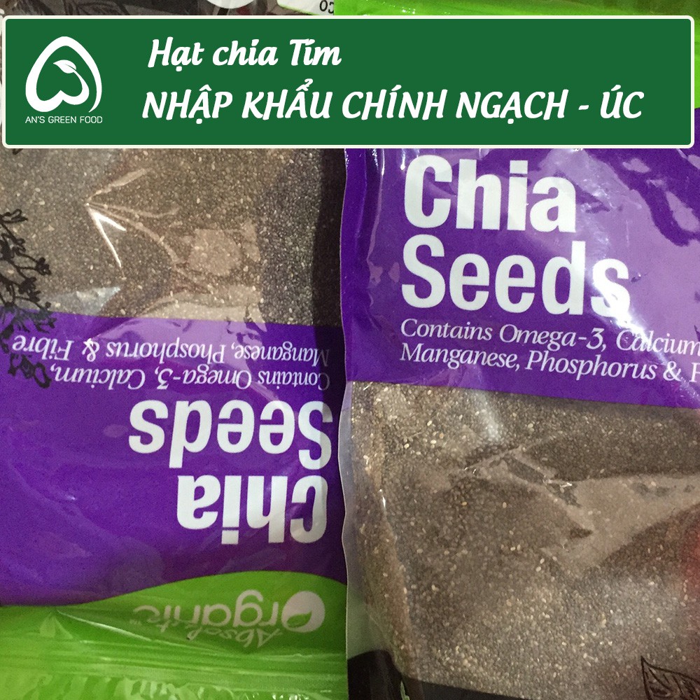 Hạt Chia Úc Tím Nhập Khẩu Úc 1kg - Hạt Chia Organic - An’s Green Food