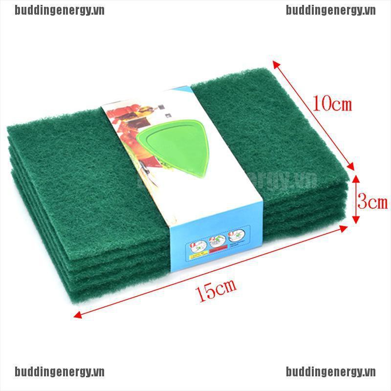 Bộ 5 Miếng Rửa Chén Tiện Dụng Màu Xanh Lá Cây