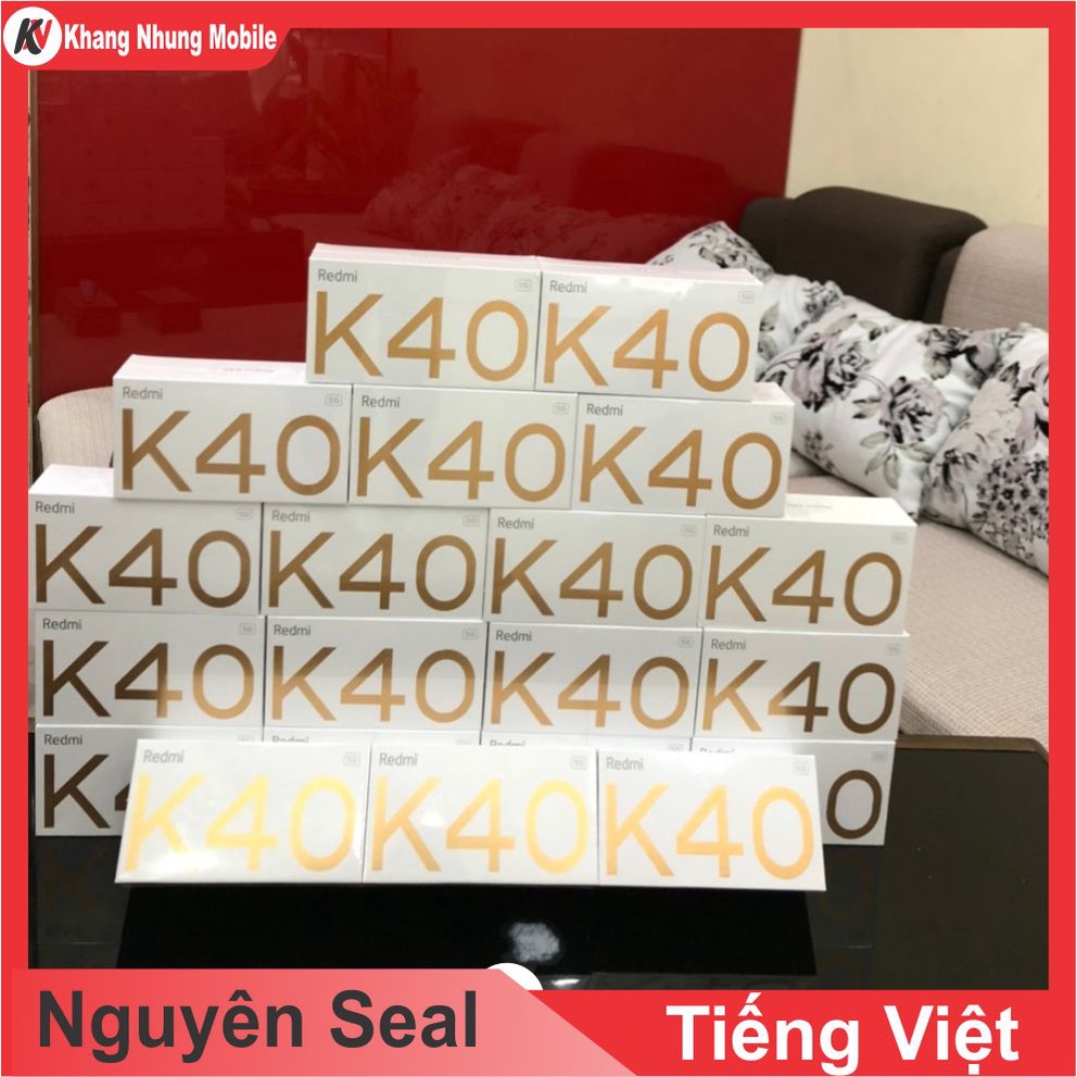 Điện thoại Xiaomi Redmi K40 6/128, 8/128GB Khang Nhung - Hàng Nhập Khẩu