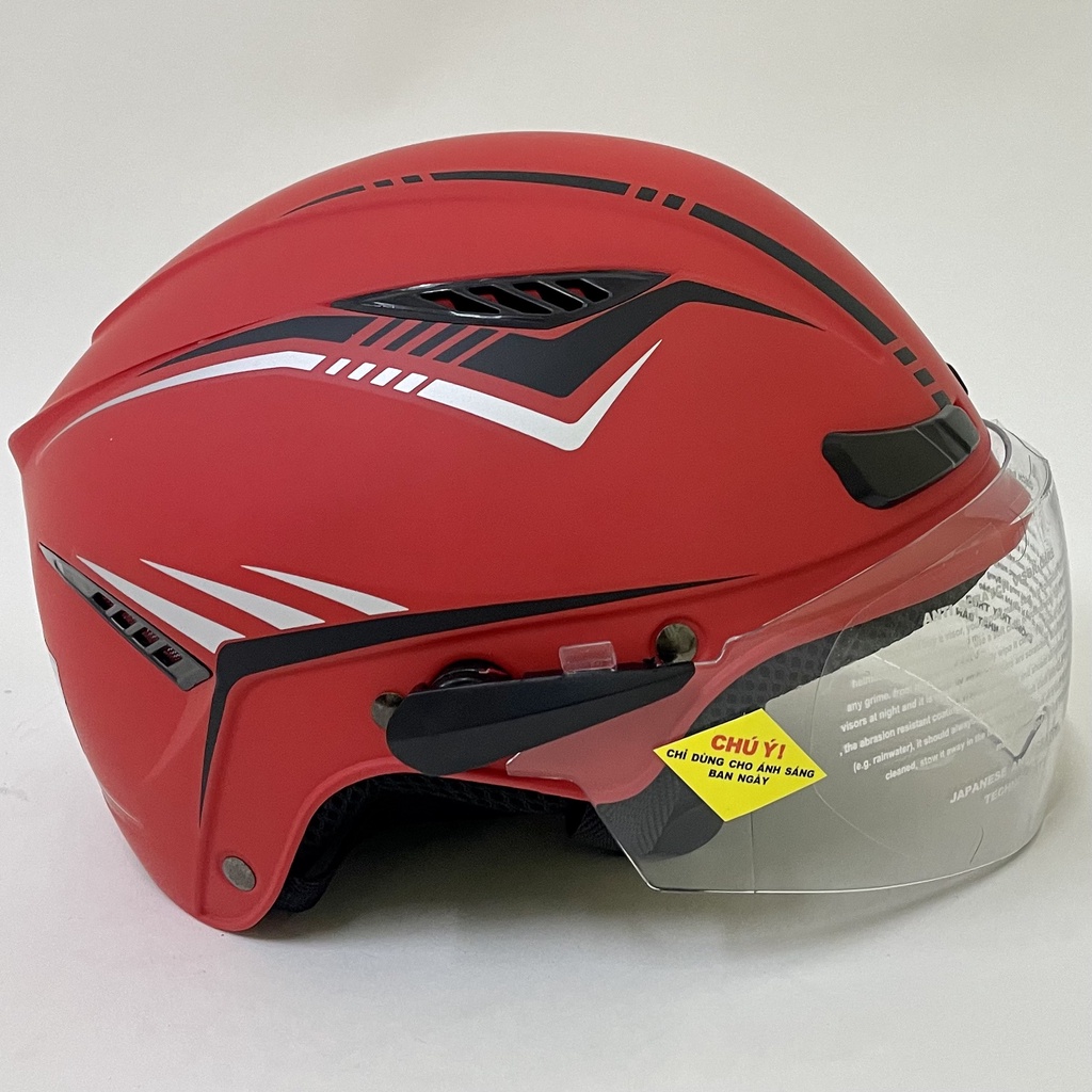 Mũ Bảo Hiểm 1/2 Đầu CHITA HELMETS CT30(K) tem Sọc