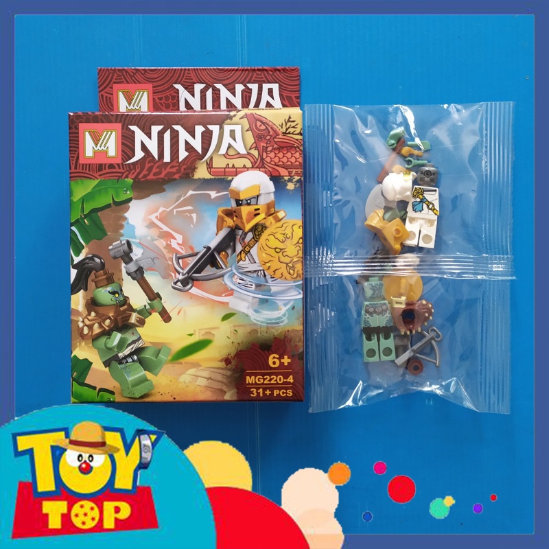 Combo 8 mẫu ( 16 mini ) lắp ráp ghép ninjago SS13 minifigures ninja chiến đấu cùng các ác nhân xếp hình MG220