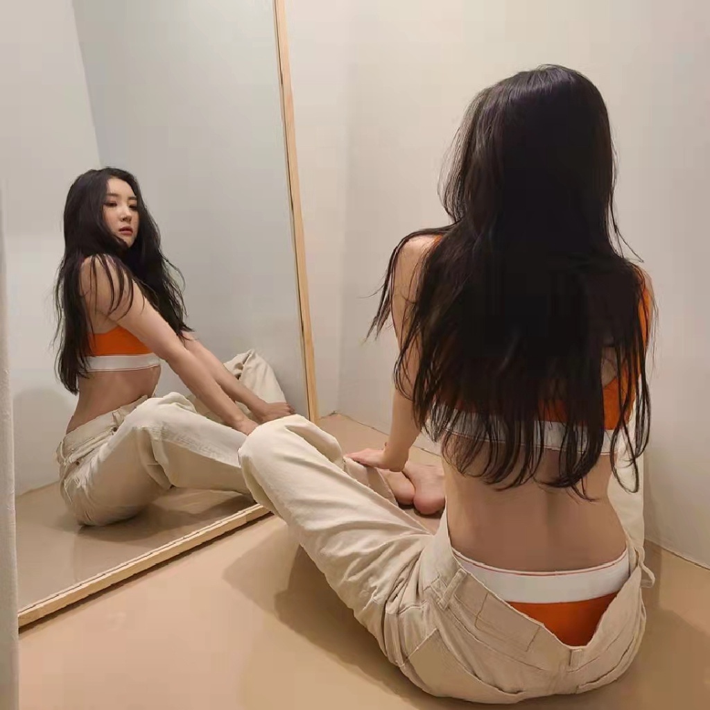 Jennie Jennie #Heron Preston Áo Ngực + Quần Lót Nữ Mới