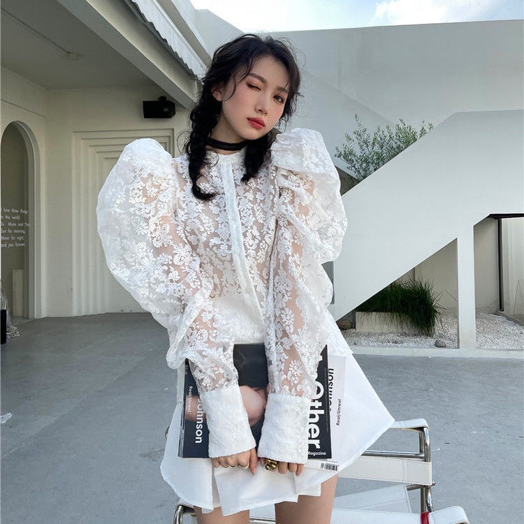▫✿Bộ Áo Bra + Áo Sơ Mi + Chân Váy Lưng Cao Thời Trang Mùa Thu 2022