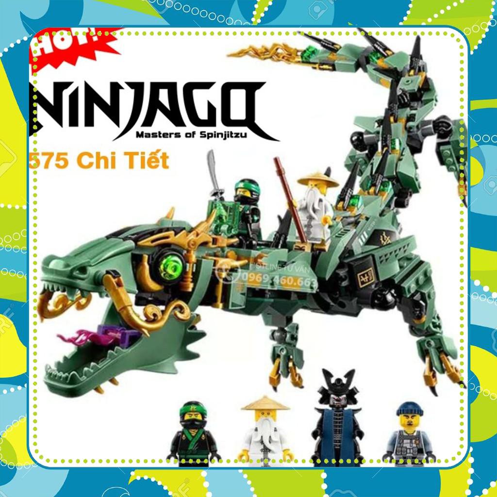 [Đồ Chơi Giá Rẻ] Đồ chơi lắp ráp xếp hình LEGO NINJAGO 70612 ZIMO 4012 Rồng Máy Xanh Khổng Lồ Của Các Ninja