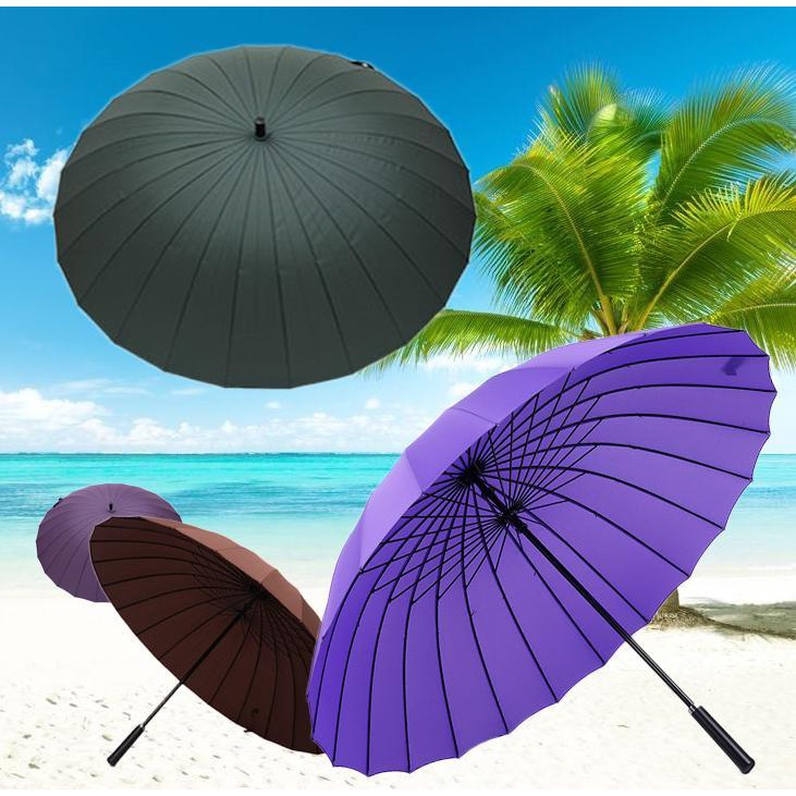 Ô Che Mưa Che Nắng, Ô Dù Cầm Tay Siêu To 24 Nan Loai Tốt Vải Dù Chống Thấm Nước, Chống Nắng, Chống Tia UV Sale 50%
