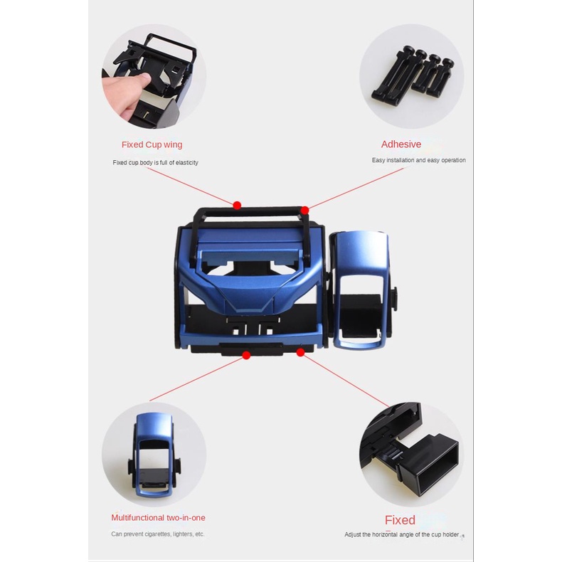 Giá Đỡ Bình Nước 3 Trong 1 Gắn Lỗ Thông Gió Xe Hơi