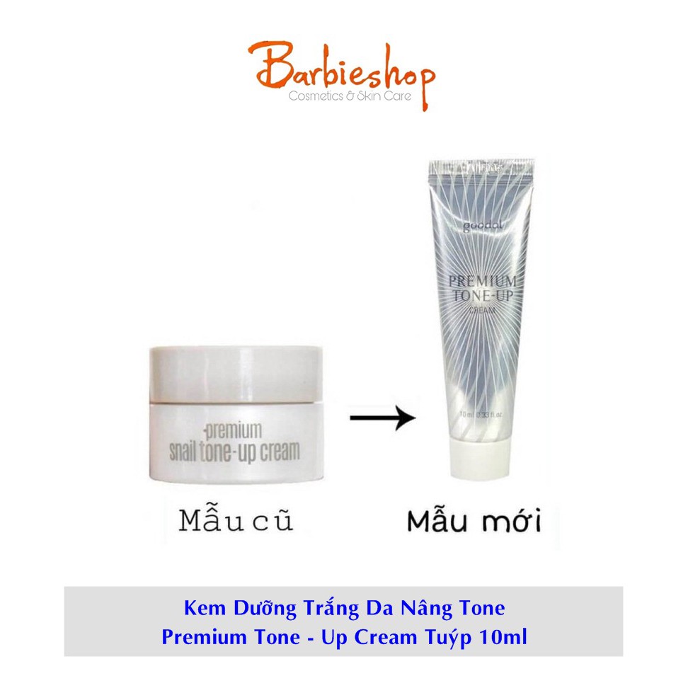 KEM DƯỠNG TRẮNG NÂNG TONE GOODAL PREMIUM SNAIL TONE UP CREAM DẠNG TUÝP 10ML