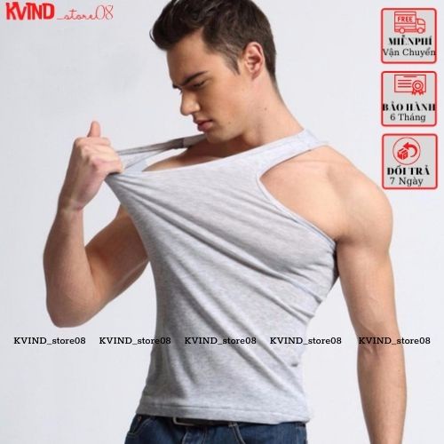 Áo thun ba lỗ nam - 3 lỗ sát nách tanktop tập gym thể thao - Vải cotton thoáng mát co giãn hút mồ hôi-Kvind_store08