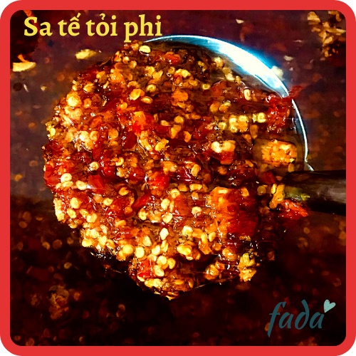 Sa tế tỏi phi nhà làm 120g, nguyên liệu bánh tráng trộn và làm gia vị cho nhiều món ăn