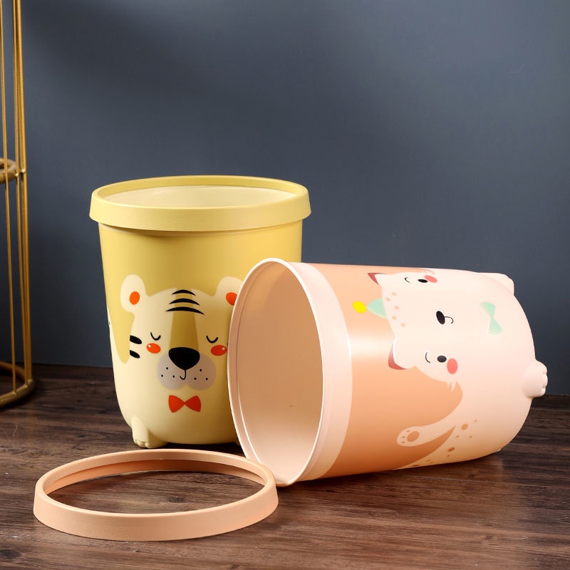 Thùng Đựng Rác Nhựa Hoạt Hình Cho Bé K3 Mới - Sọt Rác Xinh Decor 25x21.5cm