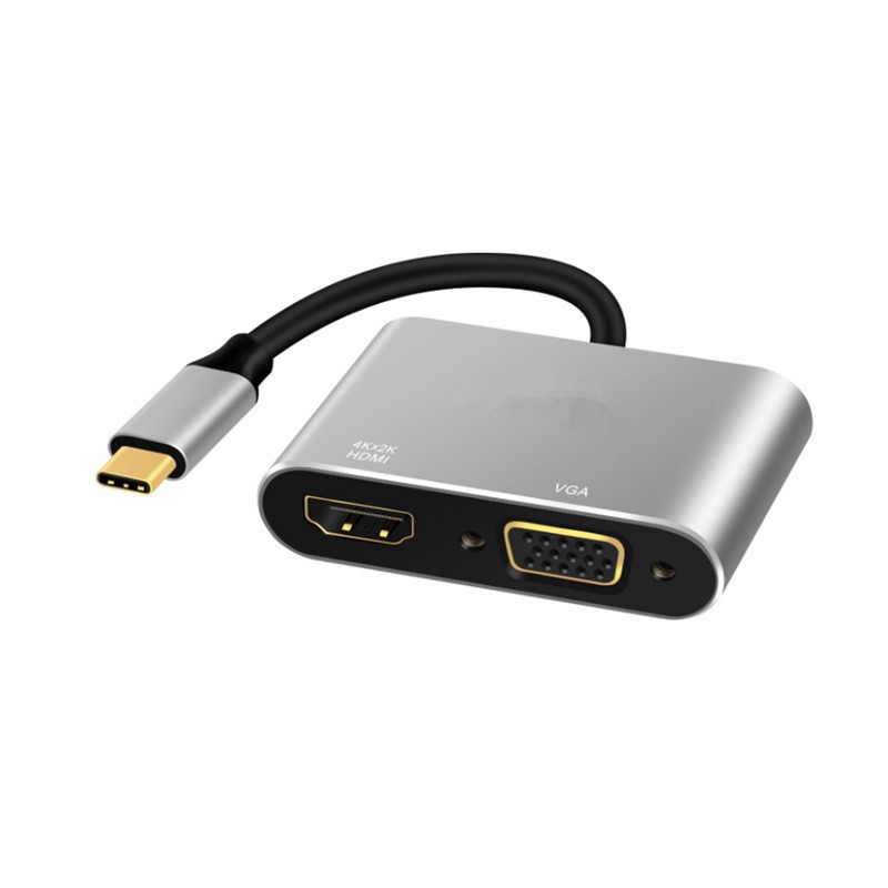 Bộ Chuyển Đổi Usb / Hdmi Hd 2 Trong 1 Sang Hdmi Vga Type-c To 4 K Type-c Vga