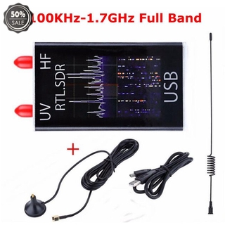 Usb thu sóng radio 100khz-1.7ghz uv hf rtl-sdr / r820t + 8232 ham radio