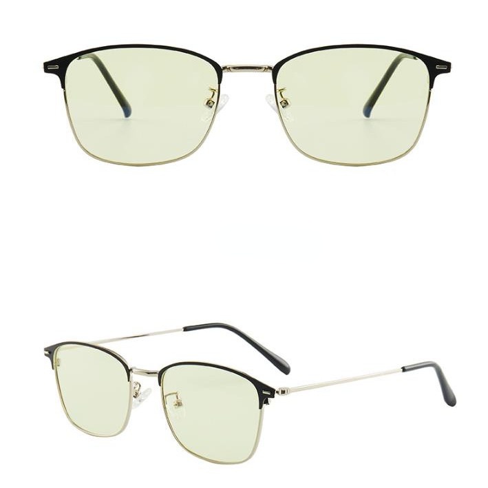 Kính mắt PLAMIS gọng kim loại chống tia bức xạ máy tính thời trang