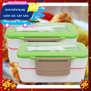 Hộp Đựng Cơm 2 Ngăn - Bữa Trưa Ngon Hơn An Toàn Hơn
