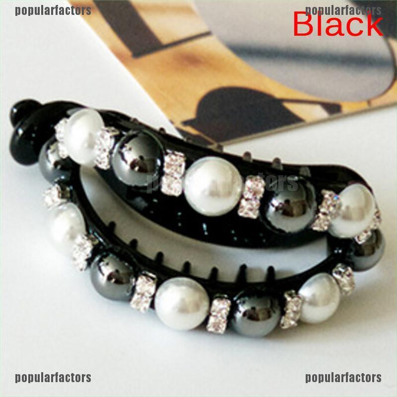 Kẹp Tóc Giả Đính Ngọc Trai Thanh Lịch