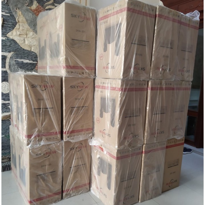 Loa Bluetooth Karaoke Để Kệ Tivi Skynew SKN-325 Vân Gỗ - Dàn Loa Karaoke Gia Đình - Bảo Hành 2 Năm