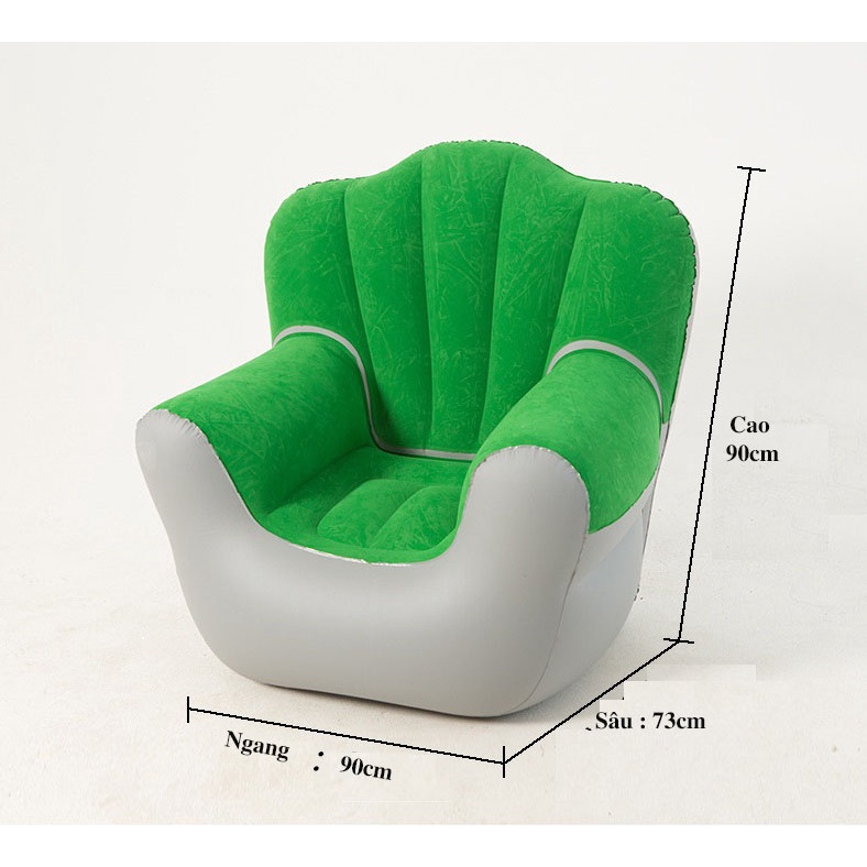 Bộ ghế sofa bơm hơi cho phòng khách có thể gấp gọn Crivit - Ghế dài + 2 ghế con - Bơm điện 2 chiều, Bơm tay di động