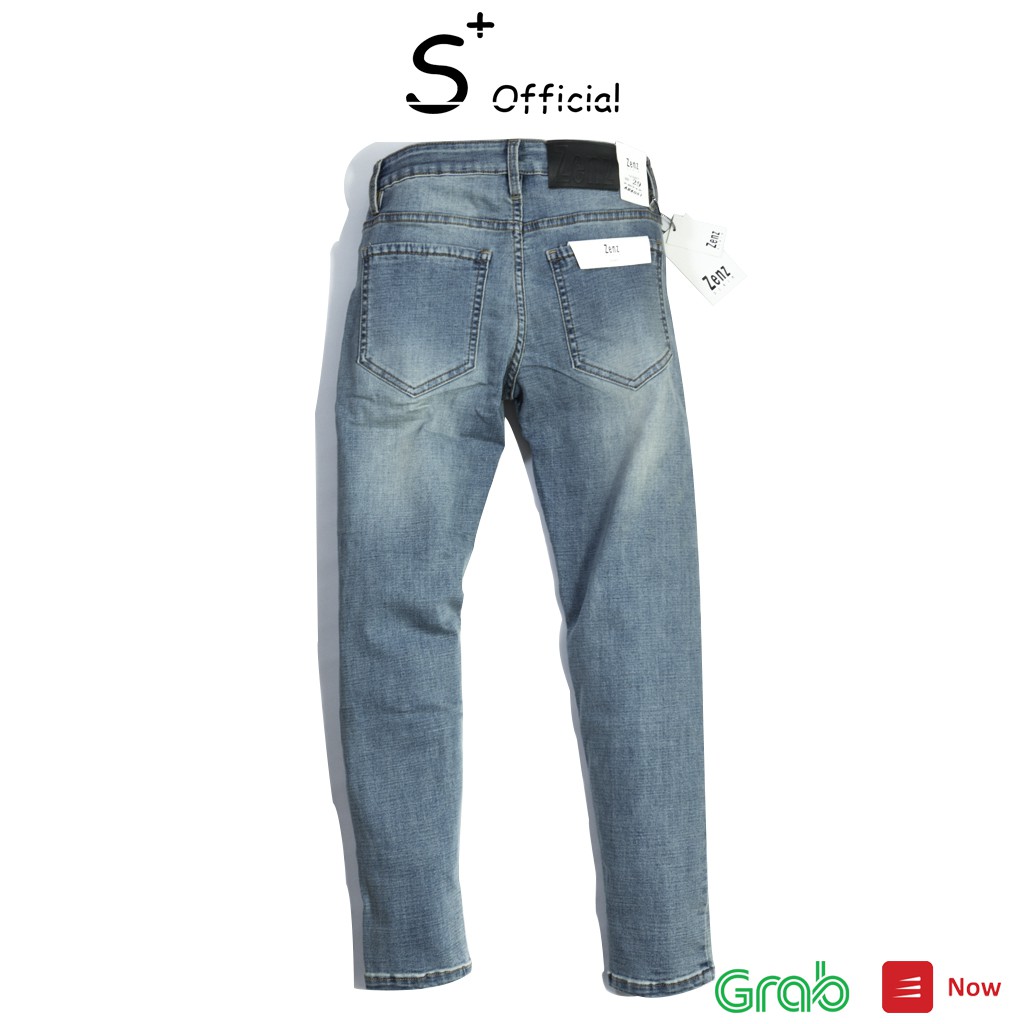 Quần jean nam chất bò SPLUS vải denim cao cấp mềm mịn, co giãn form Slim fit Full Box