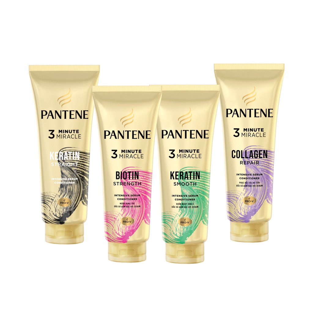 Dầu xả Pantene Pro- v 3 Phút diệu kì tuýp (300ml):Chăm Sóc Hư Tổn