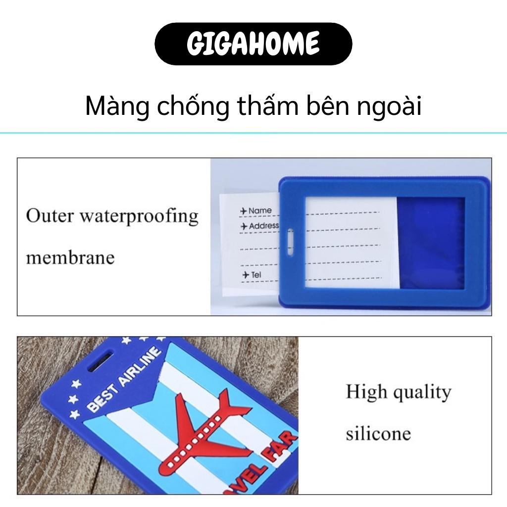 Thẻ Hành Lý GIGAHOME Combo 2 Thẻ Ghi Hành Lý Balo, Vali Nhiều Hình, Chống Nhầm Lẫn, Thất Lạc 3645