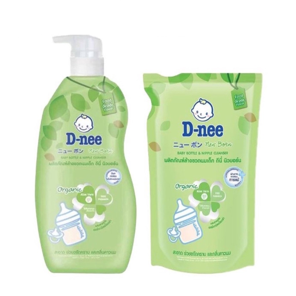 Nước rửa bình sữa Dnee Thái Lan dạng chai mẫu mới nhất-Shop Mẹ Khoai