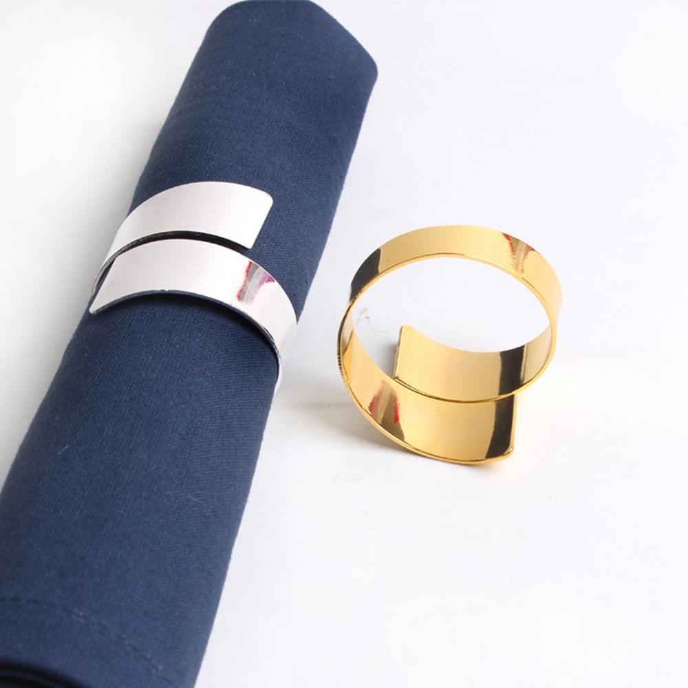 IVORY Bộ 6 Nhẫn Giữ Khăn Ăn Dùng Cho Tiệc Sinh Nhật / Đám Cưới / Khách Sạn