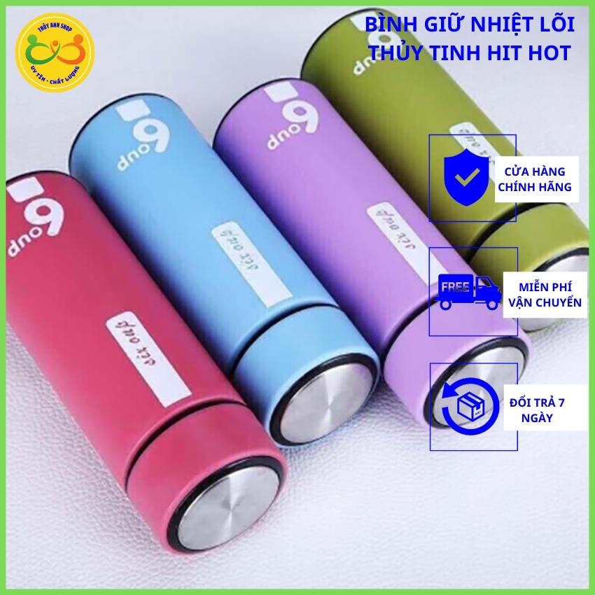 Bình Nước Giữ Nhiệt Đa Sắc 6 OUP TA51 Lõi Thủy Tinh 450ml Dùng Cho Mọi Lứa Tuổi Nhất Là Học Sinh