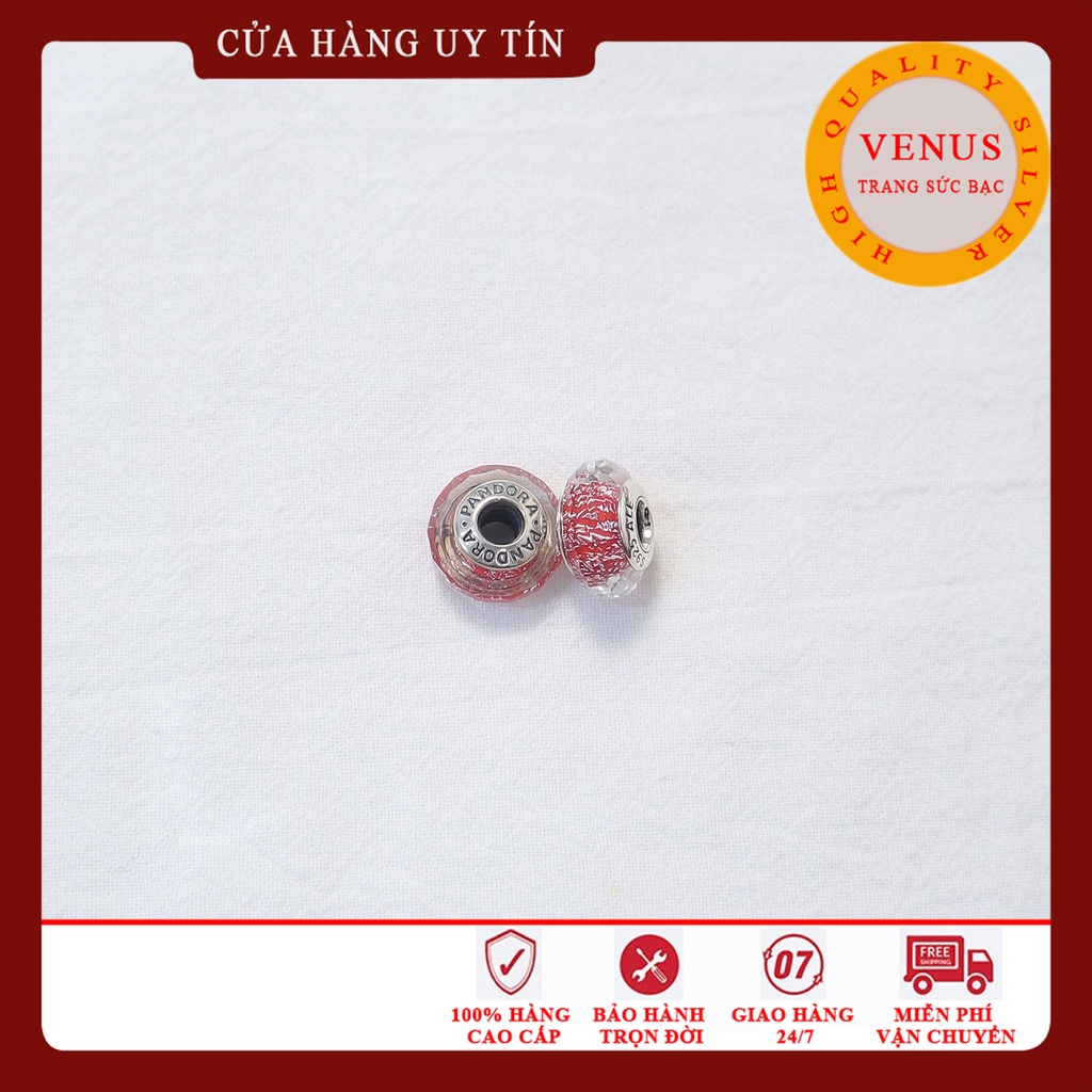 Charm glass đỏ hàng cao cấp- Mã sản phẩm VENUSGS4