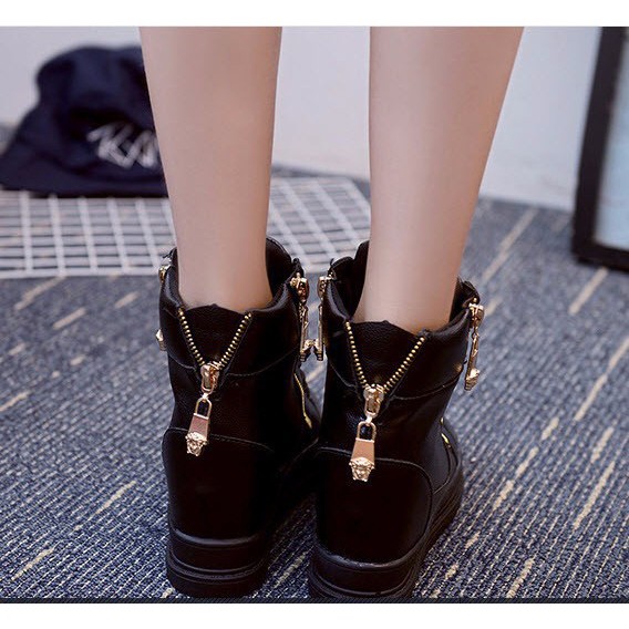 Giày boot nữ cổ cao cá tính B042D