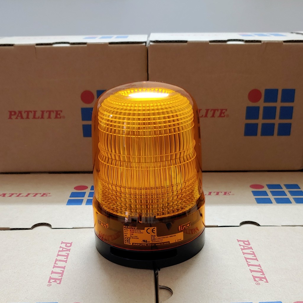 SL10-M1KTB-Y Đèn cảnh báo tín hiệu Patlite - Φ100 - bóng LED 100.000h Còi Buzzer 88dB