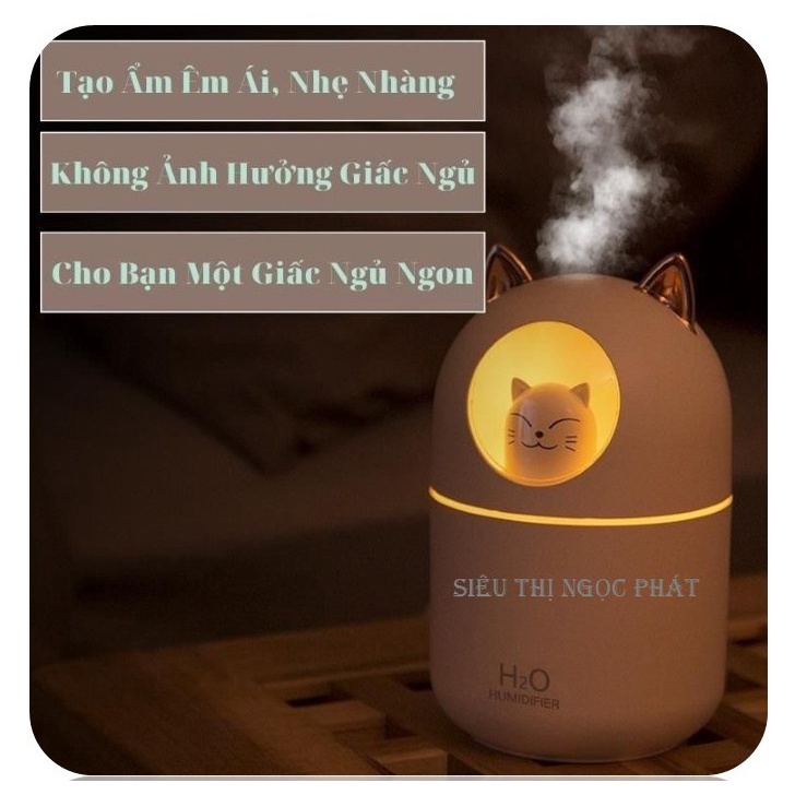 Máy Phun Sương Tạo Ẩm Hình Mèo