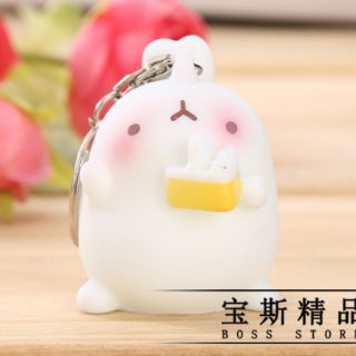 Móc khóa dễ thương họa tiết cầm cốc(giao ngẫu nhiên)