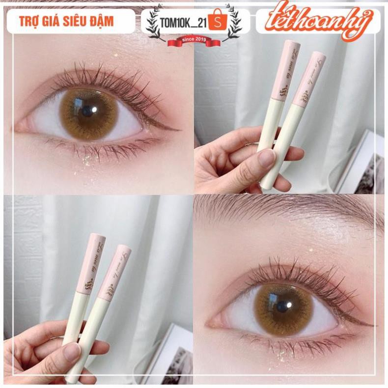 Mascara Siêu Mảnh Tơi Mi Lameila Skinny Microcara Vỏ Hồng 2 màu đen nâu