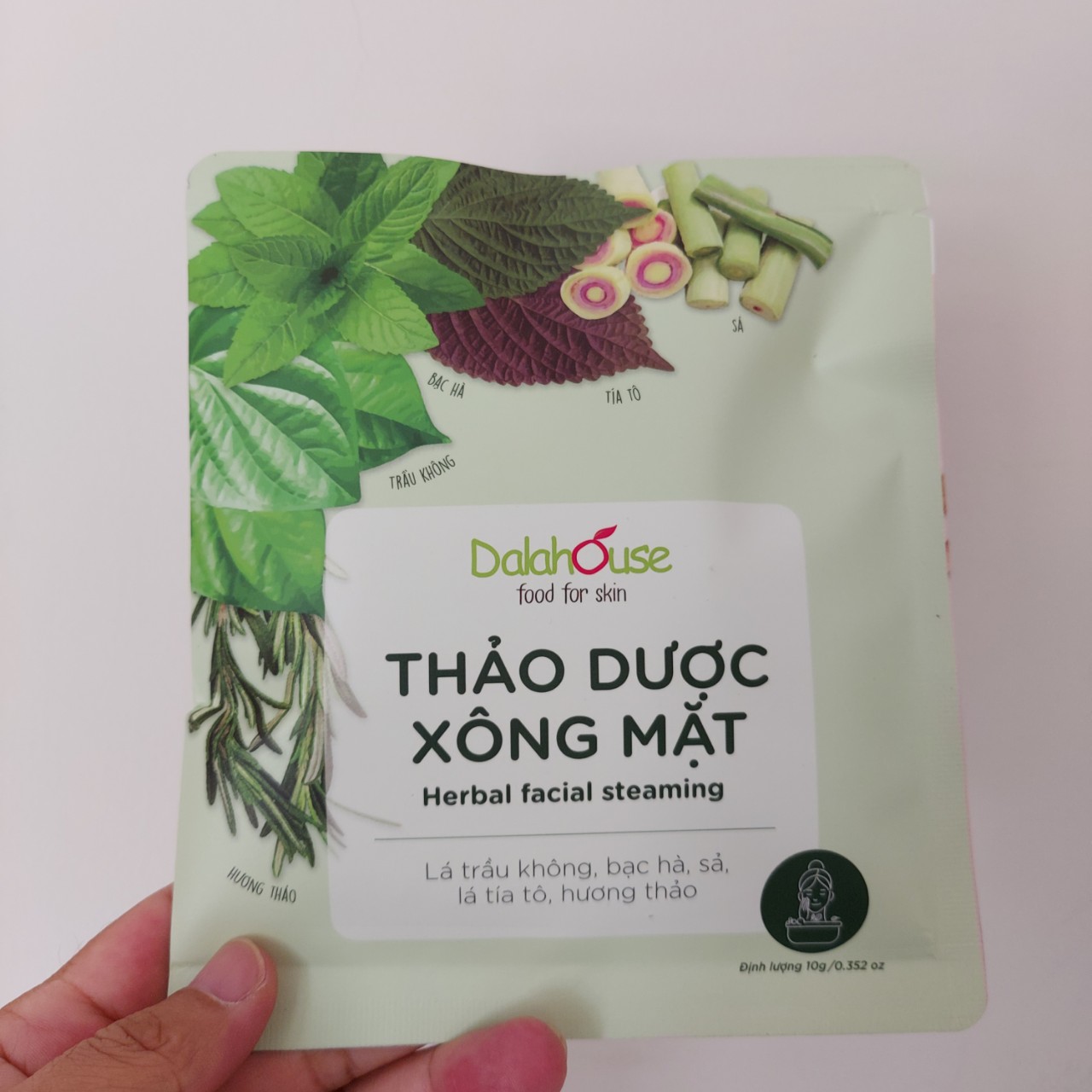 Combo mặt nạ giảm ngừa mụn, thâm nám, tàn nhang, thảo dược xông mặt từ thiên nhiên Dalahouse (Dùng cho mọi loại da)