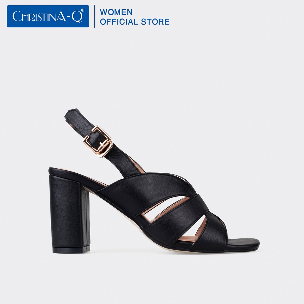 Giày sandals nữ gót trụ Christina-Q XDN260