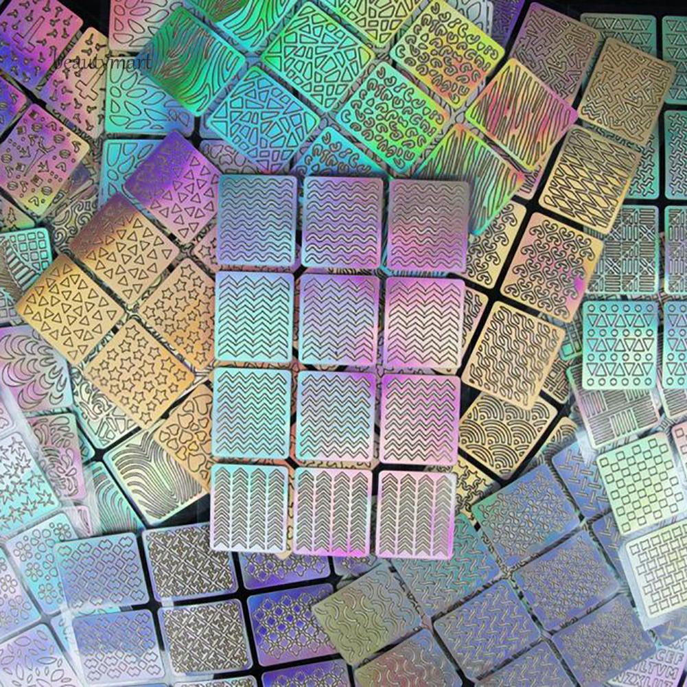 [Hàng mới về] Set 3 tấm hình dán họa tiết 3D dùng để trang trí móng nghệ thuật