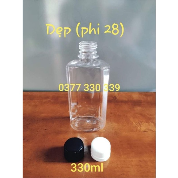 COMBO 50 Chai nhựa VUÔNG DẸP 330 ML giá 83.000 đ, GIÁ XƯỞNG